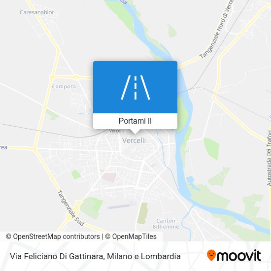Mappa Via Feliciano Di Gattinara