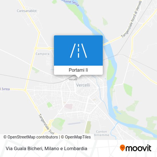 Mappa Via Guala Bicheri