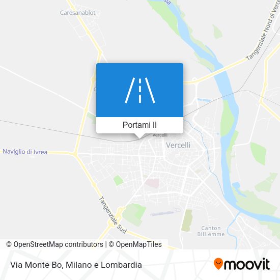 Mappa Via Monte Bo