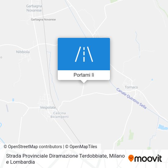 Mappa Strada Provinciale Diramazione Terdobbiate