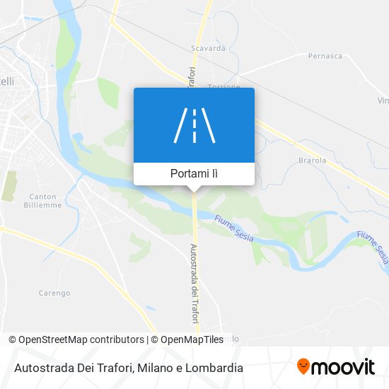 Mappa Autostrada Dei Trafori