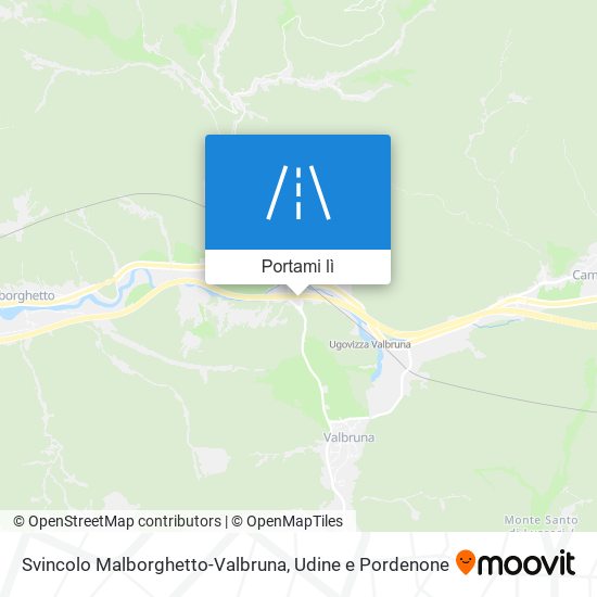 Mappa Svincolo Malborghetto-Valbruna