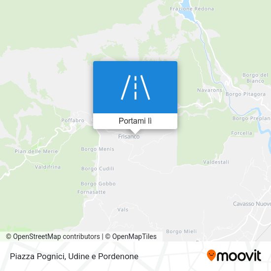 Mappa Piazza Pognici