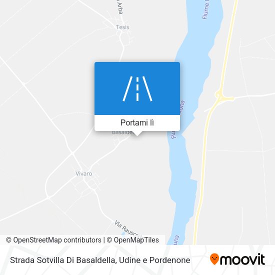 Mappa Strada Sotvilla Di Basaldella