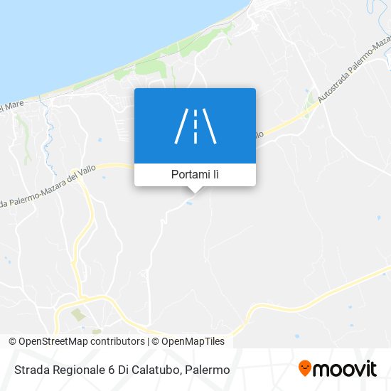 Mappa Strada Regionale 6 Di Calatubo