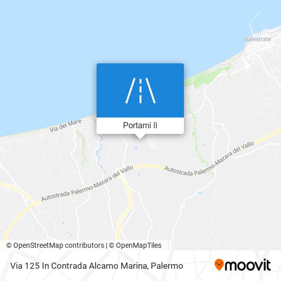 Mappa Via 125 In Contrada Alcamo Marina