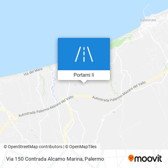 Mappa Via 150 Contrada Alcamo Marina