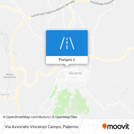 Mappa Via Avvocato Vincenzo Campo