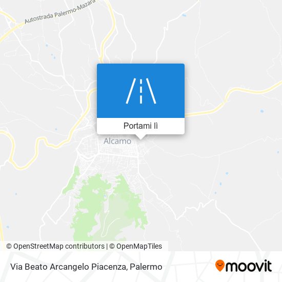 Mappa Via Beato Arcangelo Piacenza