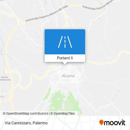 Mappa Via Cannizzaro