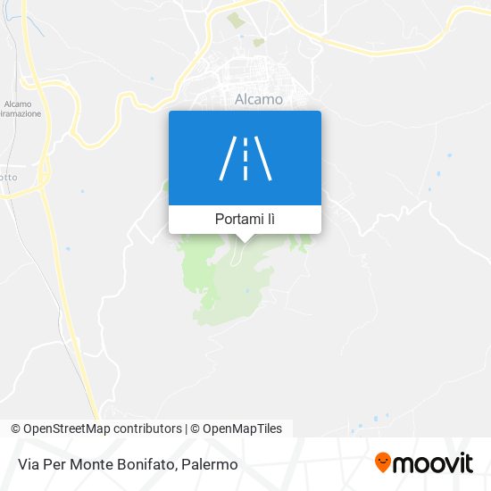 Mappa Via Per Monte Bonifato