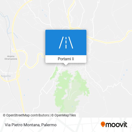 Mappa Via Pietro Montana
