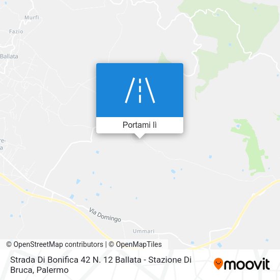 Mappa Strada Di Bonifica 42 N. 12 Ballata - Stazione Di Bruca