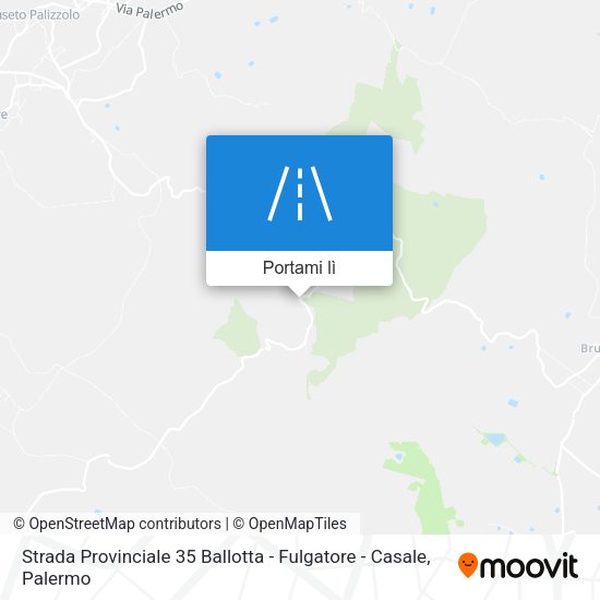 Mappa Strada Provinciale 35 Ballotta - Fulgatore - Casale