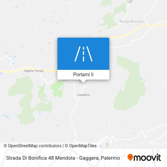 Mappa Strada Di Bonifica 48 Mendola - Gaggera