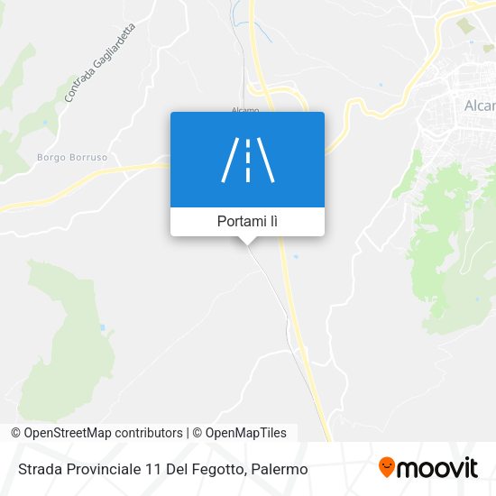 Mappa Strada Provinciale 11 Del Fegotto