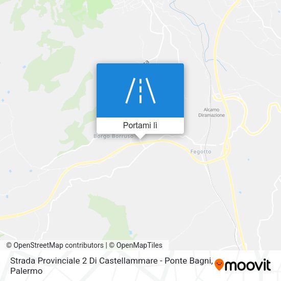 Mappa Strada Provinciale 2 Di Castellammare - Ponte Bagni