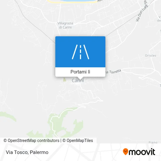 Mappa Via Tosco