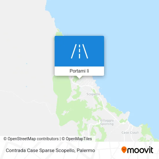 Mappa Contrada Case Sparse Scopello