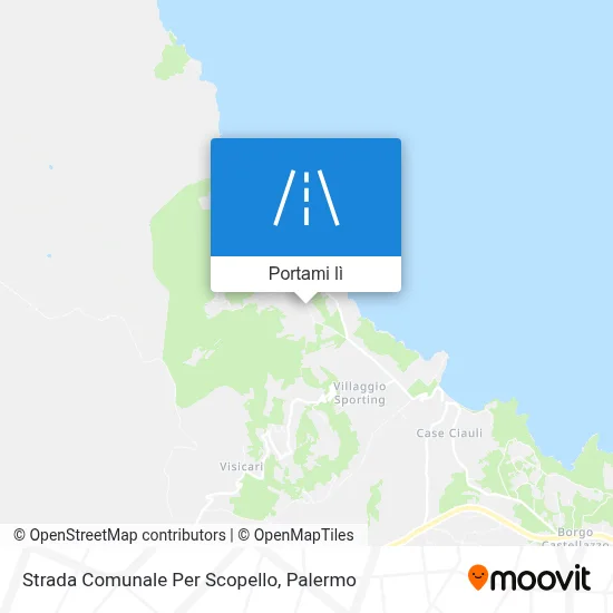 Mappa Strada Comunale Per Scopello