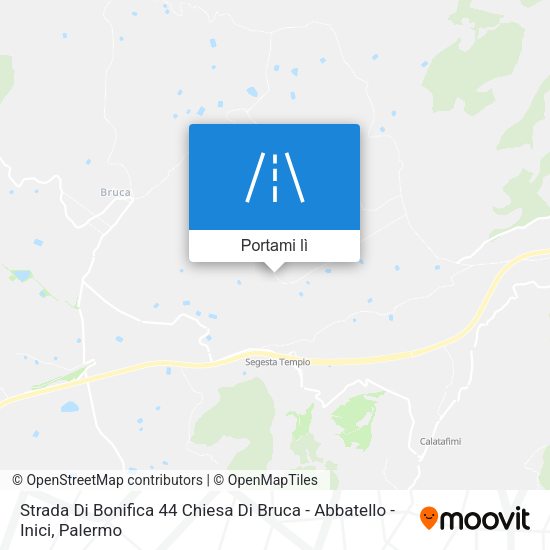 Mappa Strada Di Bonifica 44 Chiesa Di Bruca - Abbatello - Inici