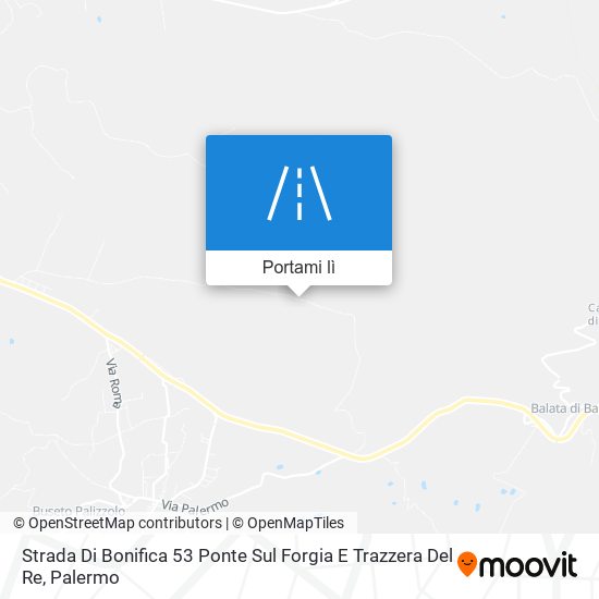 Mappa Strada Di Bonifica 53 Ponte Sul Forgia E Trazzera Del Re