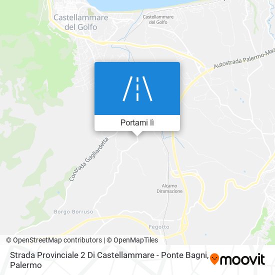 Mappa Strada Provinciale 2 Di Castellammare - Ponte Bagni