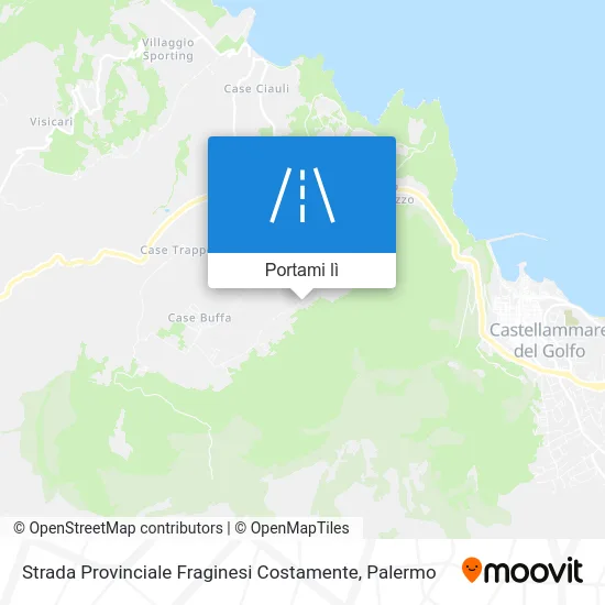 Mappa Strada Provinciale Fraginesi Costamente