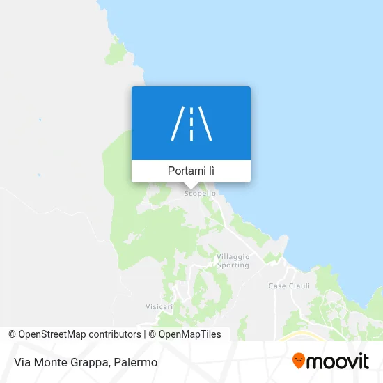 Mappa Via Monte Grappa