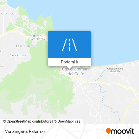 Mappa Via Zingaro