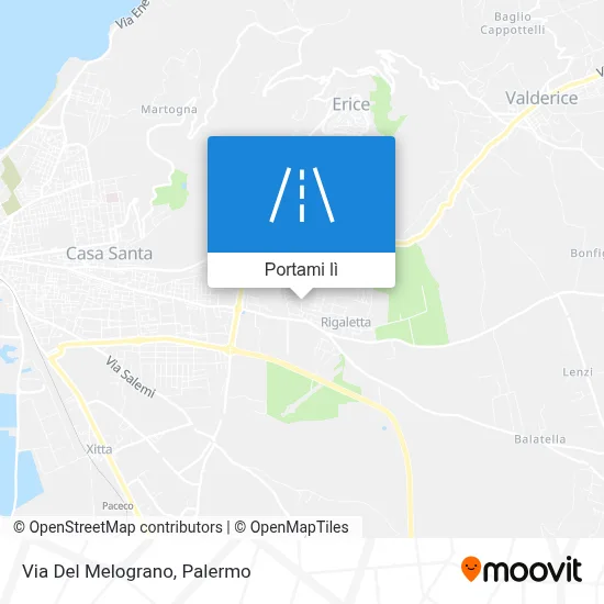 Mappa Via Del Melograno