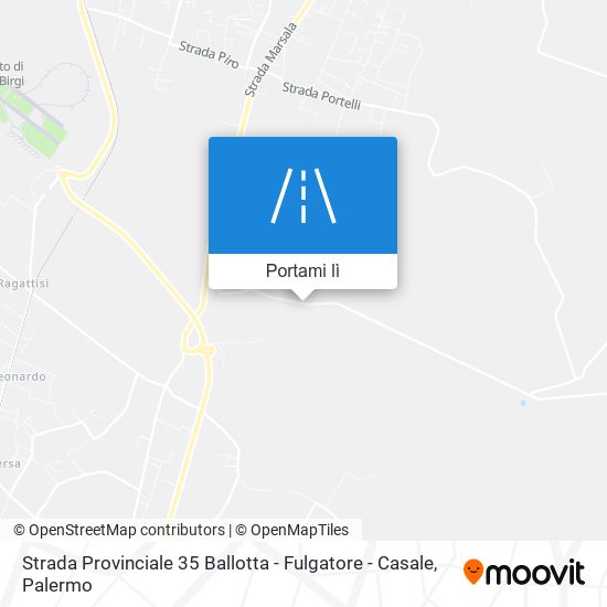 Mappa Strada Provinciale 35 Ballotta - Fulgatore - Casale
