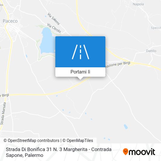 Mappa Strada Di Bonifica 31 N. 3 Margherita - Contrada Sapone