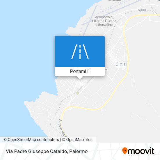 Mappa Via Padre Giuseppe Cataldo