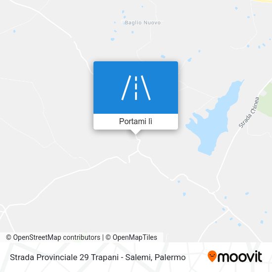 Mappa Strada Provinciale 29 Trapani - Salemi
