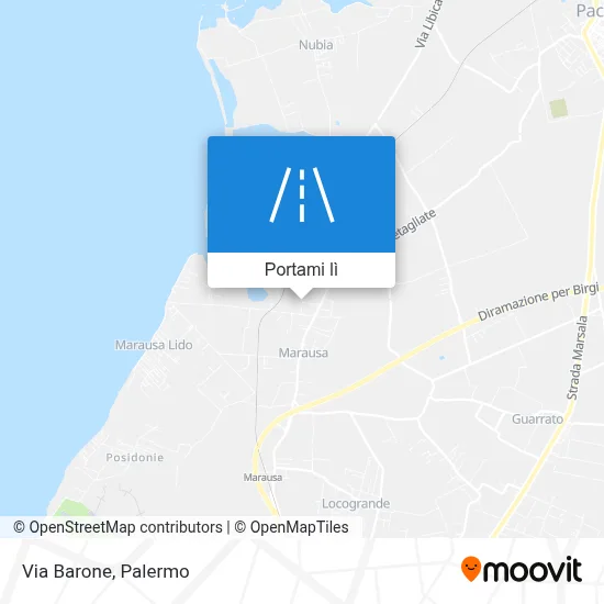 Mappa Via Barone