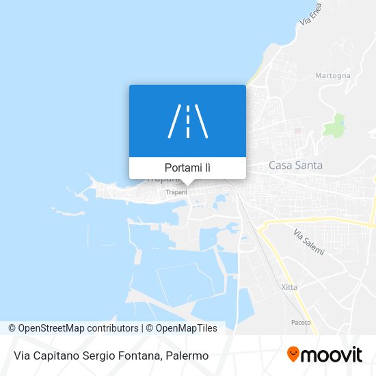Mappa Via Capitano Sergio Fontana