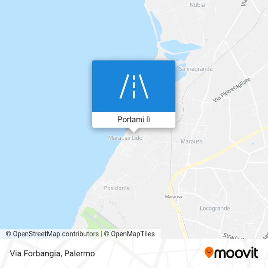 Mappa Via Forbangia