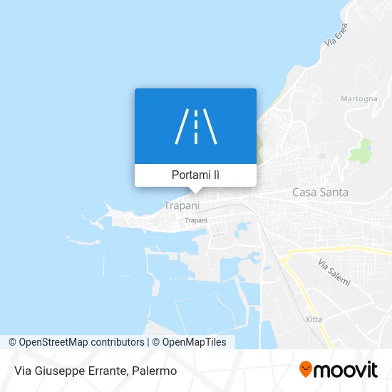 Mappa Via Giuseppe Errante