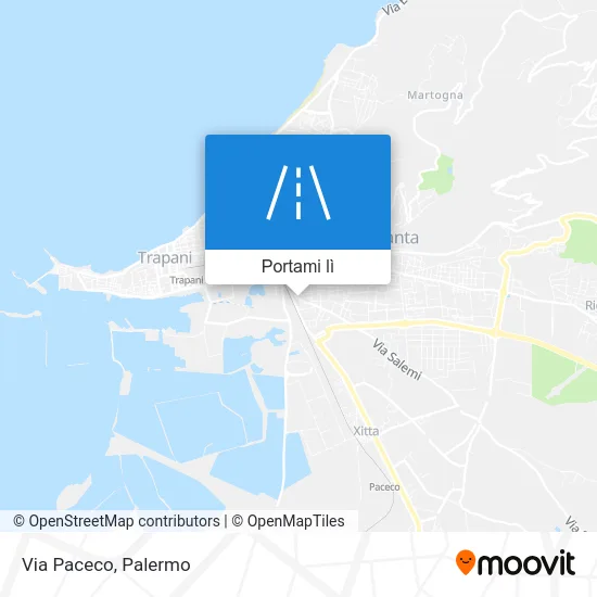 Mappa Via Paceco