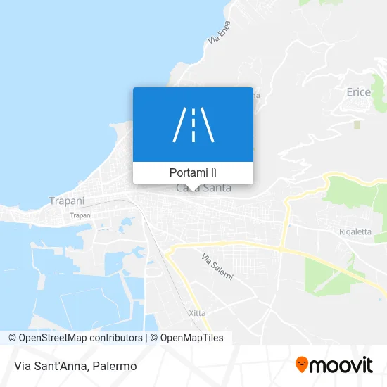 Mappa Via Sant'Anna