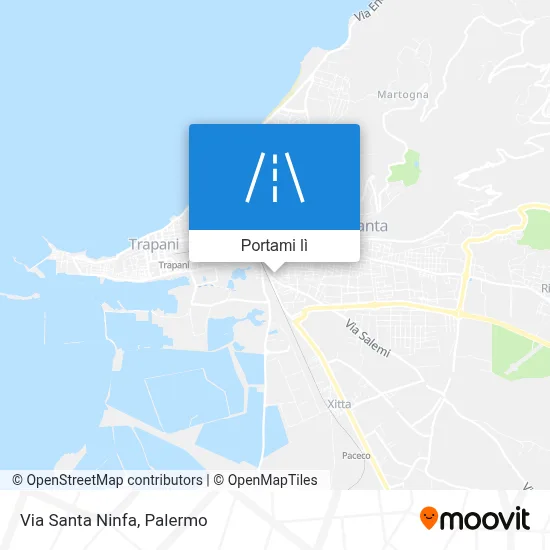 Mappa Via Santa Ninfa