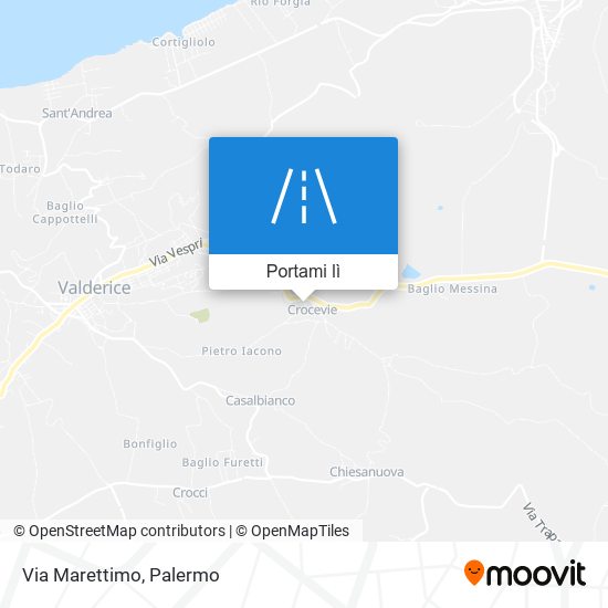 Mappa Via Marettimo