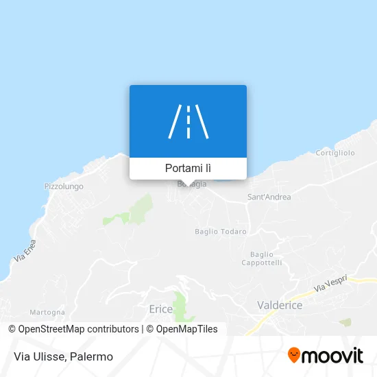 Mappa Via Ulisse