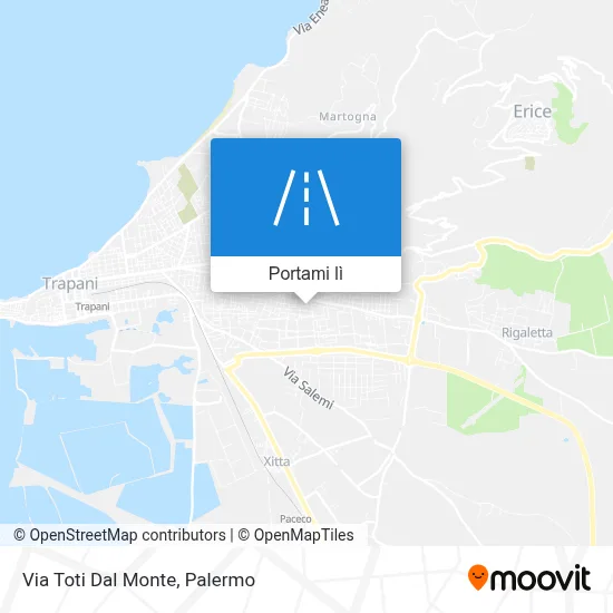 Mappa Via Toti Dal Monte