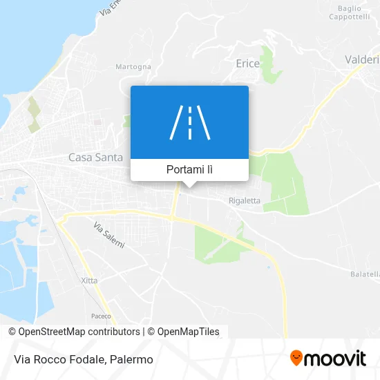 Mappa Via Rocco Fodale