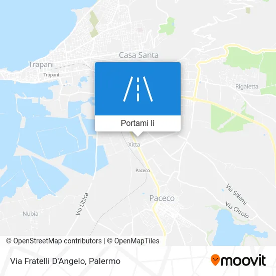 Mappa Via Fratelli D'Angelo