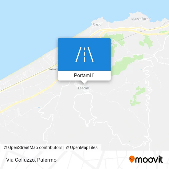 Mappa Via Colluzzo