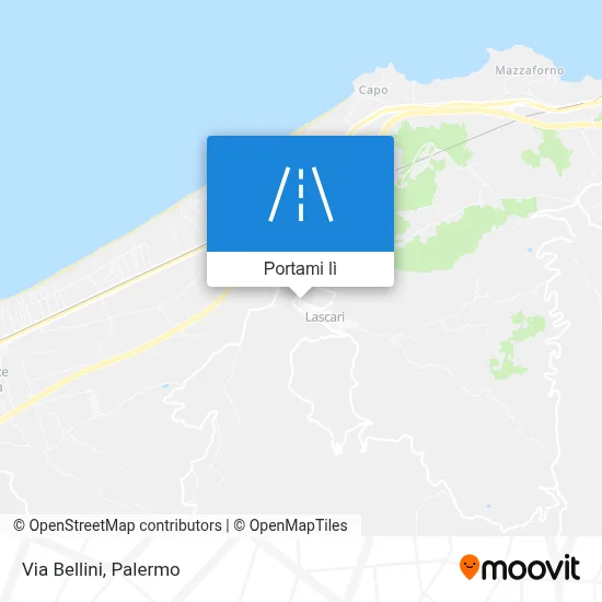 Mappa Via Bellini