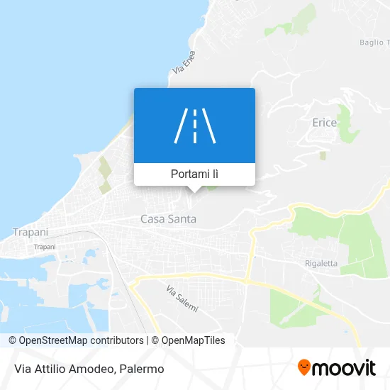 Mappa Via Attilio Amodeo